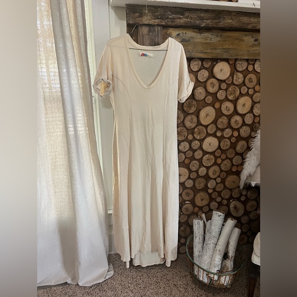 NWOT Free People Beach cream maxi dress size SP - Picture 9 of 13